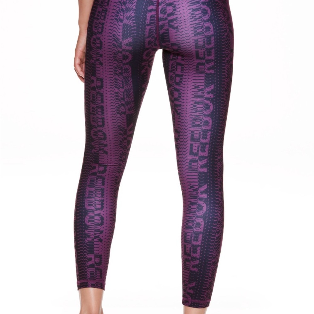 Reebok Purple Moto Logo Leggings - Picture 3 of 6